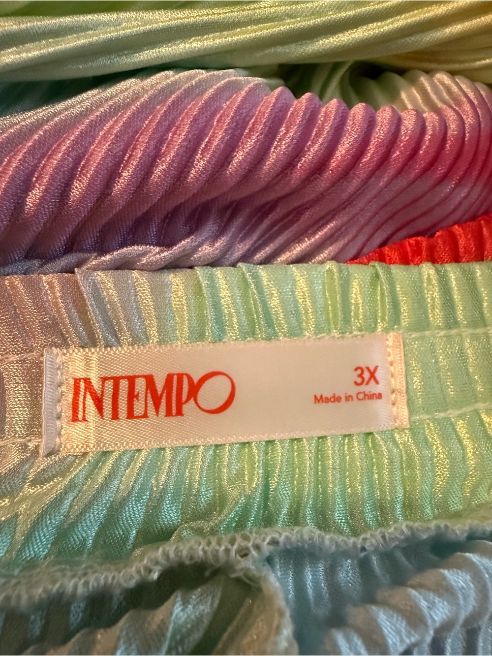 Wide Leg Ribbed Multicolor Pants - Picture 3 of 5